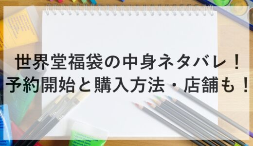 世界堂福袋2025の中身ネタバレ！予約開始と購入方法・店舗も！