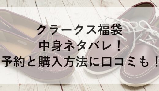 クラークス福袋2025の中身ネタバレ！予約と購入方法に口コミも！