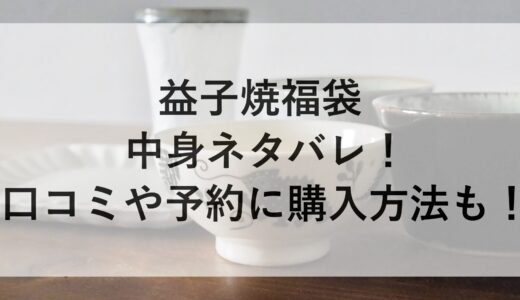 益子焼福袋2025の中身ネタバレ！口コミや予約に購入方法も！