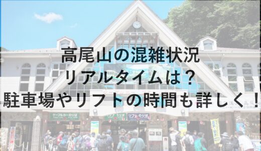 高尾山の混雑状況リアルタイムは？駐車場やリフトの時間も詳しく！