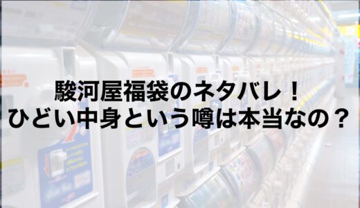 駿河屋福袋2025のネタバレ！ひどい中身という噂は本当なの？